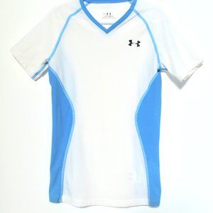 Under Armour Heatgear Performance Wear Short Sleeve V-Neck Shirt - Large